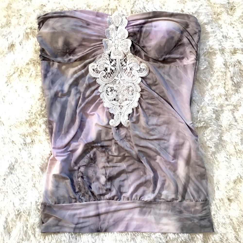 Strapless Lace Detailed Top